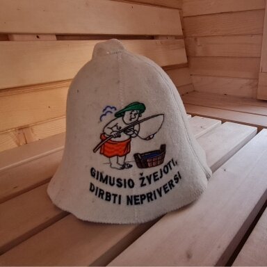 Pirties kepurė ,,Gimusio žvejoti, dirbti nepriversi''