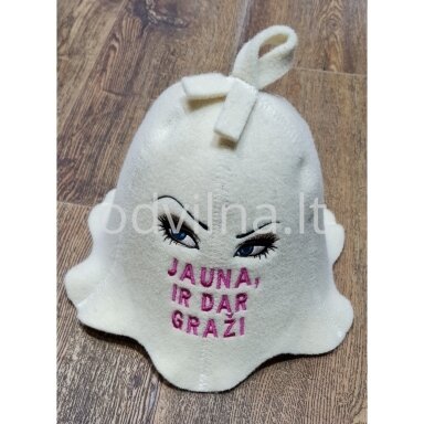 Pirties kepurė ,,Jauna, ir dar graži''