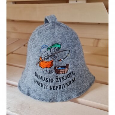Pirties kepurė ,,Gimusio žvejoti, dirbti nepriversi''