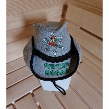Pirties kepurė ,,Kaubojiška - pirties bosas''