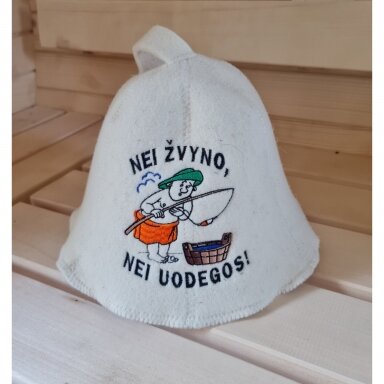 Pirties kepurė ,,Nei žvyno, nei uodegos'' Pirties kepurė ,,Nei žvyno, nei uodegos''