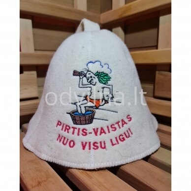 Pirties kepurė ,,Pirtis-vaistas nuo visų ligų" Pirties kepurė ,,Pirtis-vaistas nuo visų ligų"
