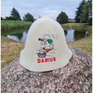 Vilnonė pirties kepurė ,,Darius"