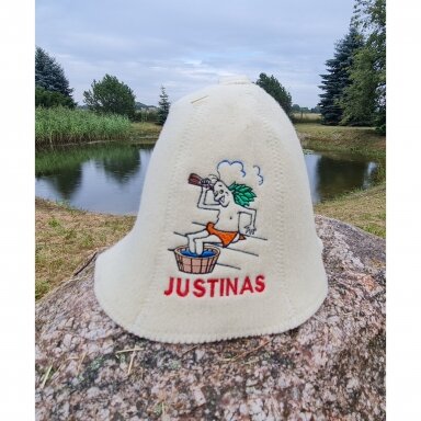 Vilnonė pirties kepurė ,,Justinas"