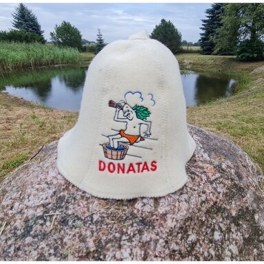 Vilnonė pirties kepurė ,,Donatas"
