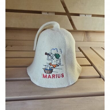 Vilnonė pirties kepurė ,,Marius"