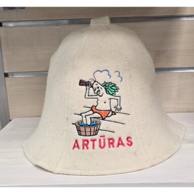 Vilnonė pirties kepurė ,,Artūras"