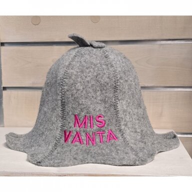 Vilnonė pirties kepurė ,,Mis vanta''