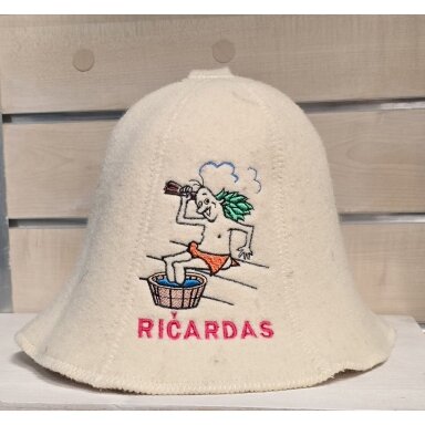 Vilnonė pirties kepurė ,,Ričardas''