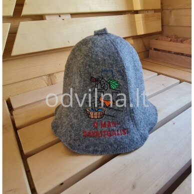Vilnonė pirties kepurė ,,O man — savaitgalis!" Vilnonė pirties kepurė ,,O man — savaitgalis!"